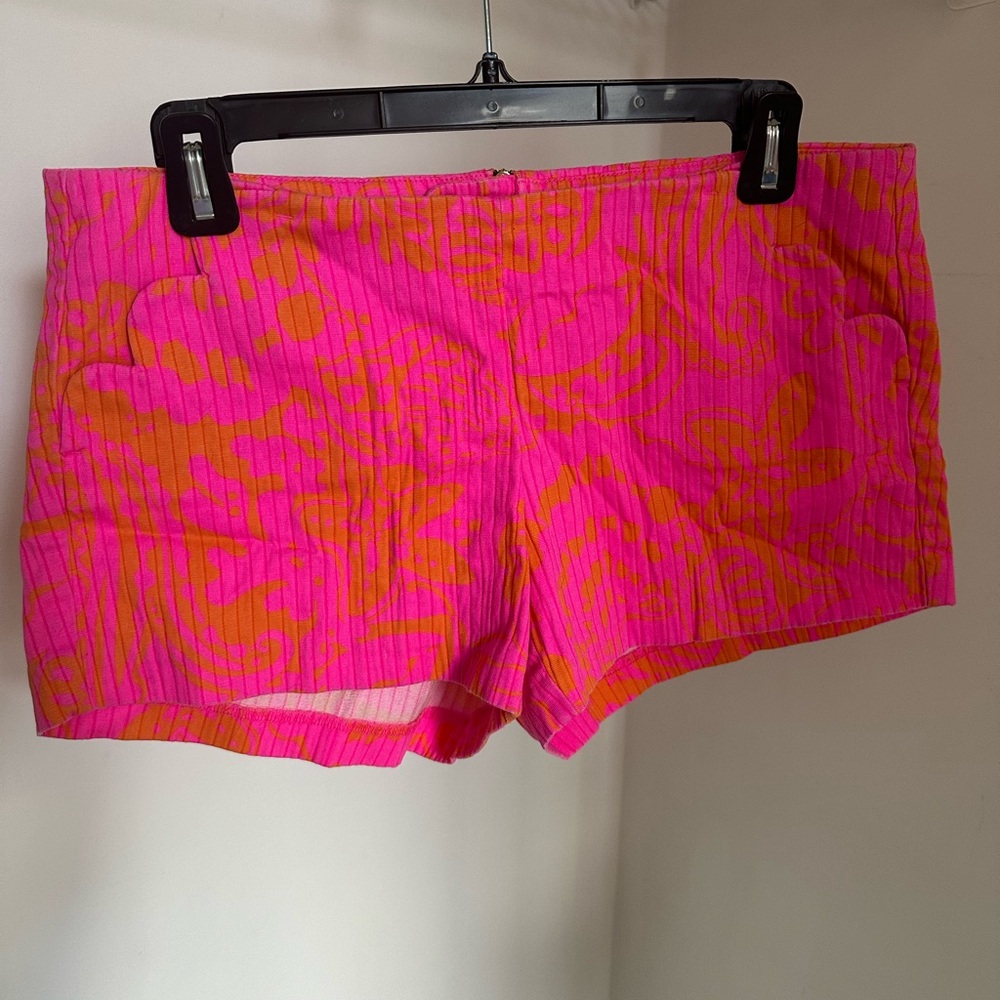 Lilly Pulitzer High Waist Pink and Orange Shorts